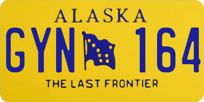 AK license plate GYN164