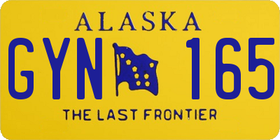 AK license plate GYN165