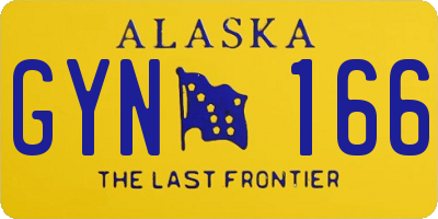 AK license plate GYN166