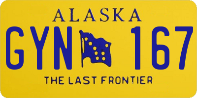 AK license plate GYN167