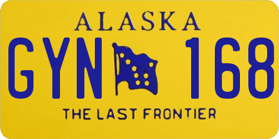 AK license plate GYN168
