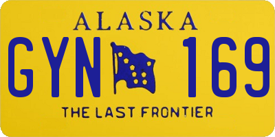 AK license plate GYN169