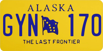 AK license plate GYN170