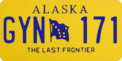 AK license plate GYN171