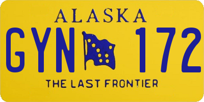 AK license plate GYN172