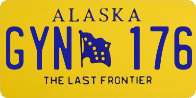 AK license plate GYN176