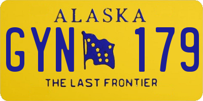 AK license plate GYN179