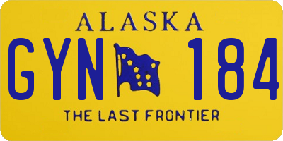 AK license plate GYN184