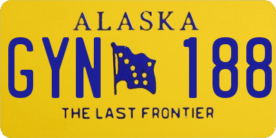 AK license plate GYN188