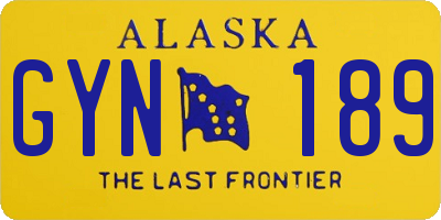 AK license plate GYN189
