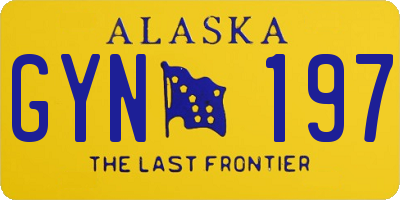 AK license plate GYN197