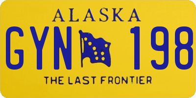 AK license plate GYN198