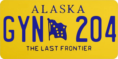 AK license plate GYN204