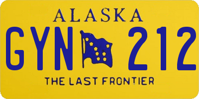 AK license plate GYN212
