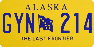 AK license plate GYN214