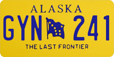 AK license plate GYN241
