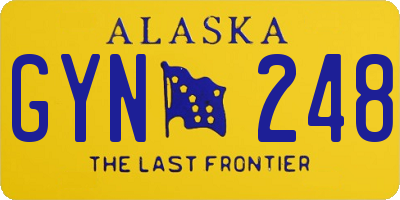 AK license plate GYN248