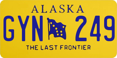 AK license plate GYN249