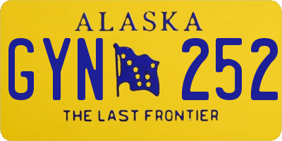 AK license plate GYN252