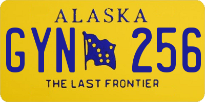AK license plate GYN256