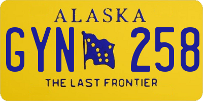 AK license plate GYN258