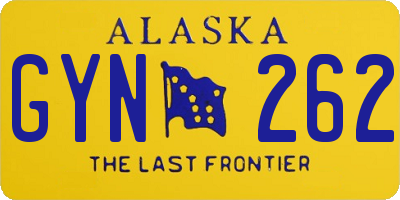 AK license plate GYN262