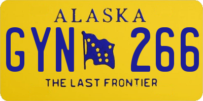 AK license plate GYN266