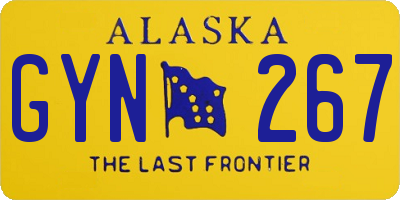AK license plate GYN267