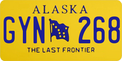 AK license plate GYN268