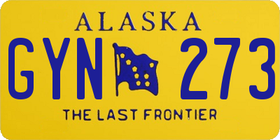 AK license plate GYN273