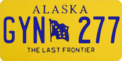 AK license plate GYN277