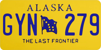 AK license plate GYN279