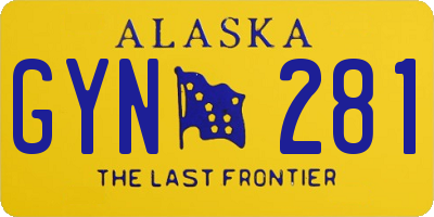 AK license plate GYN281
