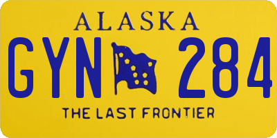 AK license plate GYN284
