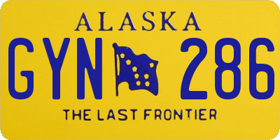 AK license plate GYN286