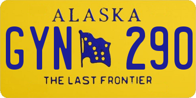 AK license plate GYN290