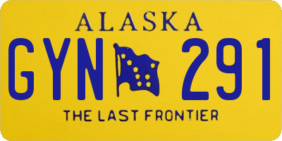 AK license plate GYN291