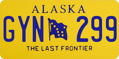 AK license plate GYN299