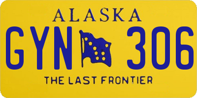 AK license plate GYN306
