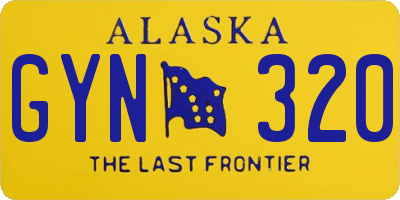 AK license plate GYN320