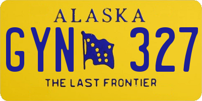 AK license plate GYN327