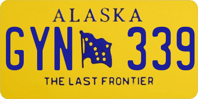 AK license plate GYN339