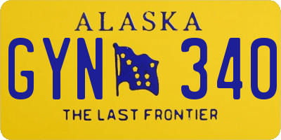 AK license plate GYN340