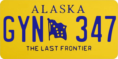 AK license plate GYN347