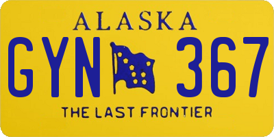 AK license plate GYN367