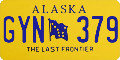 AK license plate GYN379