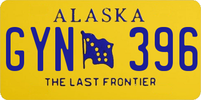 AK license plate GYN396