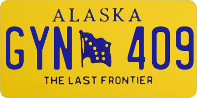 AK license plate GYN409