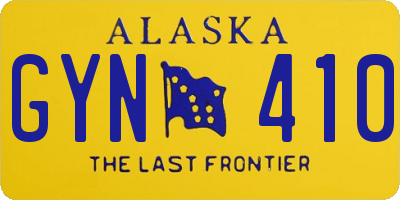 AK license plate GYN410