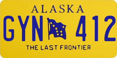 AK license plate GYN412